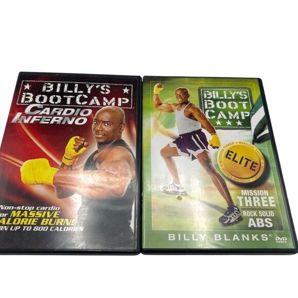 Billy Blanks Boot Camp Workout Exercise Elite Cardio Inferno 2-DVD Set Good - Picture 1 of 8